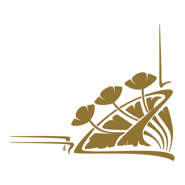 Sticker mural frise art déco