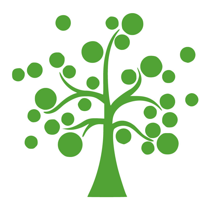 Sticker autocollant arbre rond