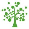 Sticker autocollant arbre rond