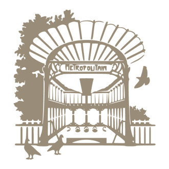 Sticker autocollant mural métro