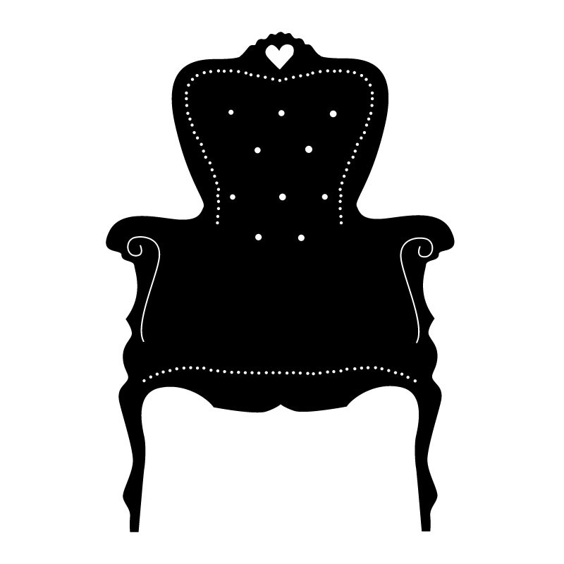 Sticker mural fauteuil