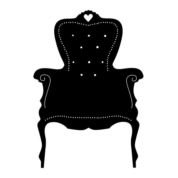 Sticker mural fauteuil