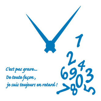 sticker l'horloge en vrac