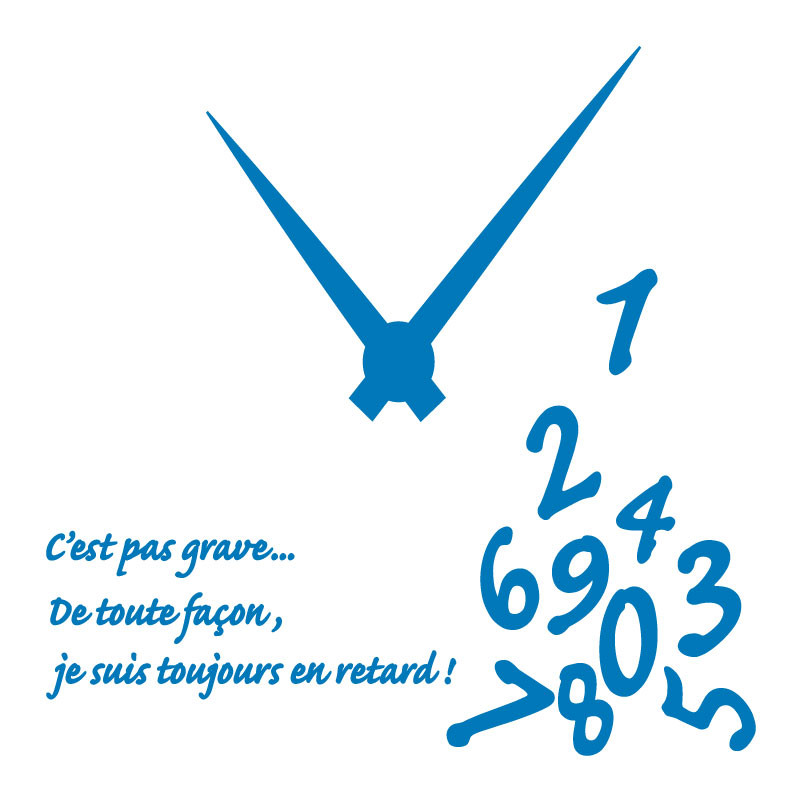 sticker l'horloge en vrac