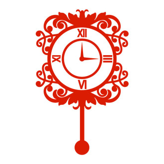 Sticker autocollant pendule vintage