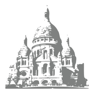 Sticker mural Montmartre