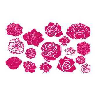Décoration murale adhésive les roses
