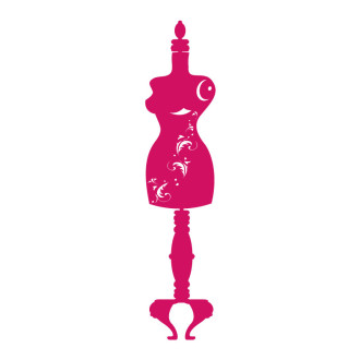 Sticker mural mannequin