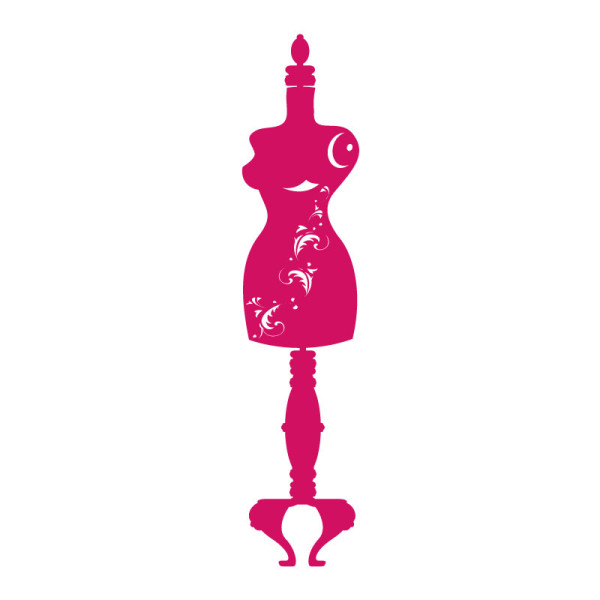 Sticker mural mannequin