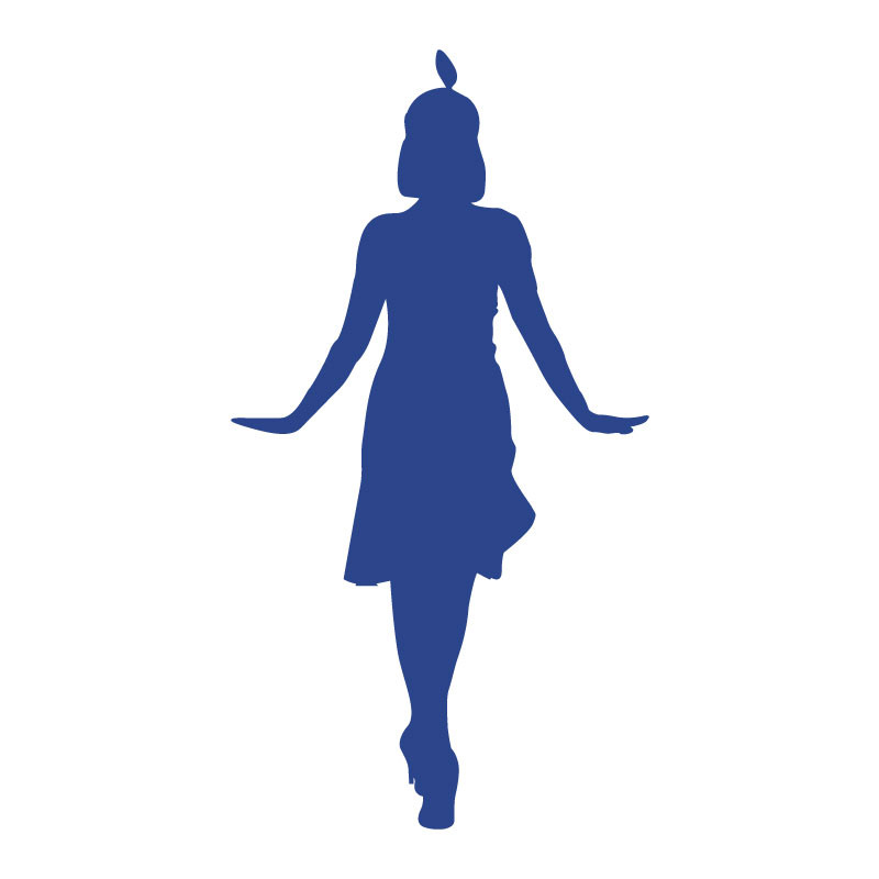 Sticker autocollant danseuse charleston 4