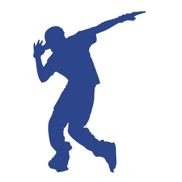 Sticker mural danseur hip hop 2