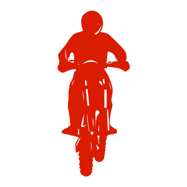 Sticker mural moto cross