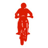 Sticker mural moto cross