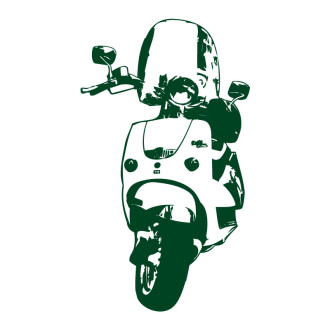 Sticker mural Scooter italien