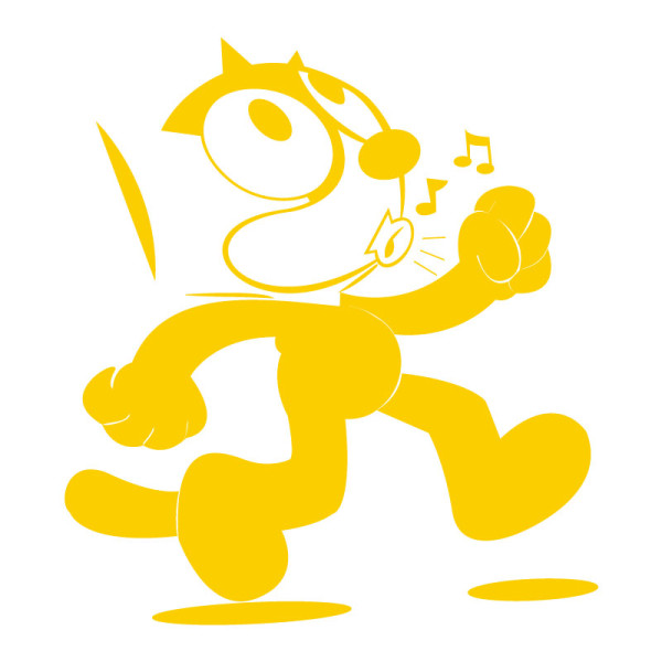 Sticker vinyle Félix le chat