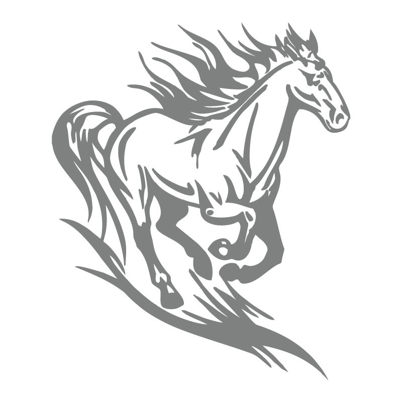 Sticker décoration cheval galop