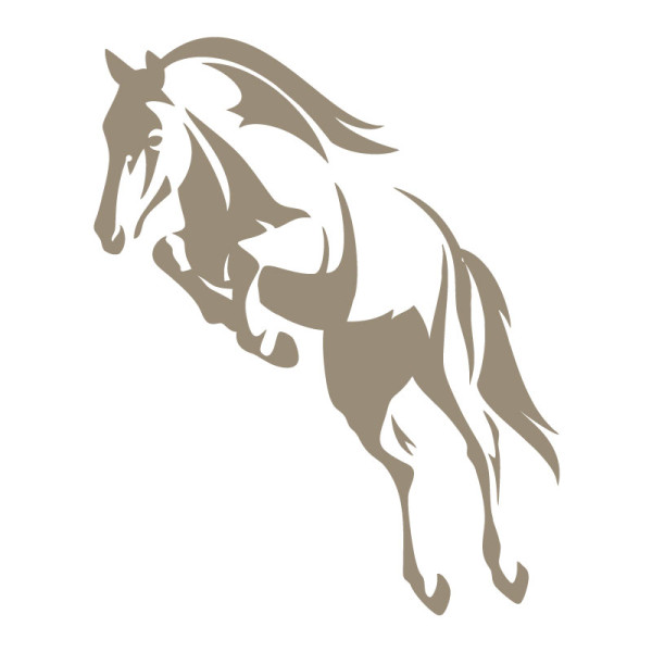 Sticker vinyle adhésif saut de cheval
