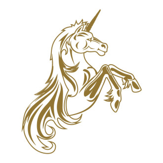 Sticker vinyle licorne