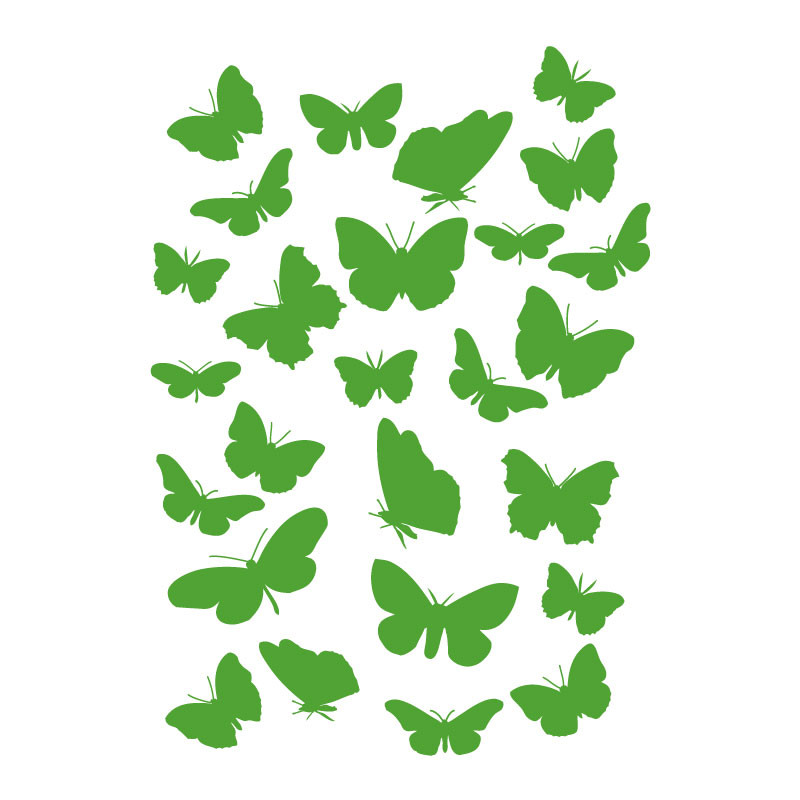 Sticker décoration planche papillons