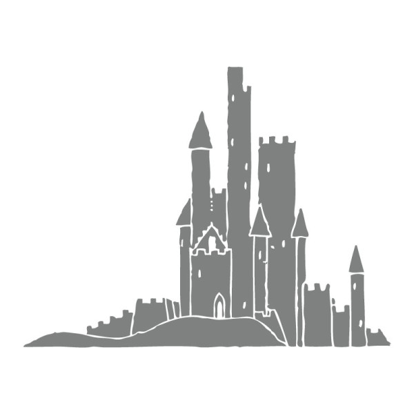 Sticker décoration château fort