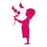 sticker déco enfant et papillons