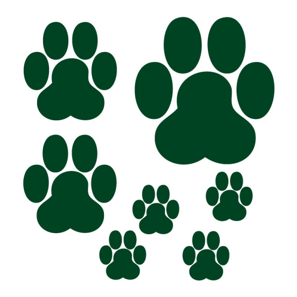 planche de stickers pattes de félin