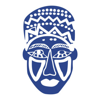 Sticker masque africain