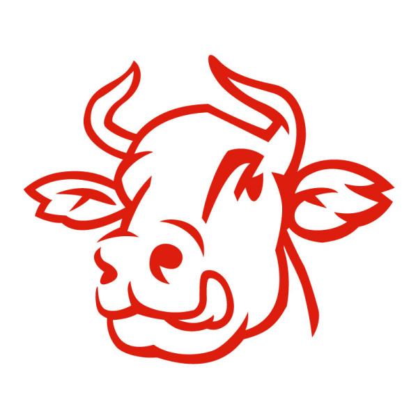 Sticker vinyle autocollant vache