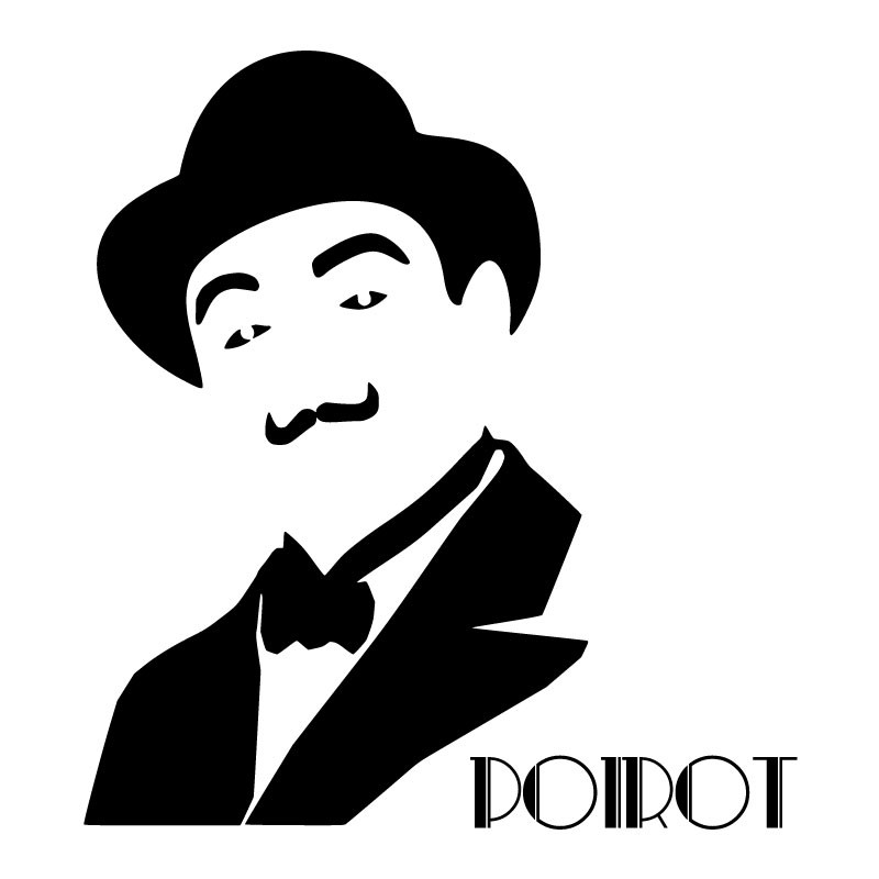 Sticker vinyle Hercule Poirot