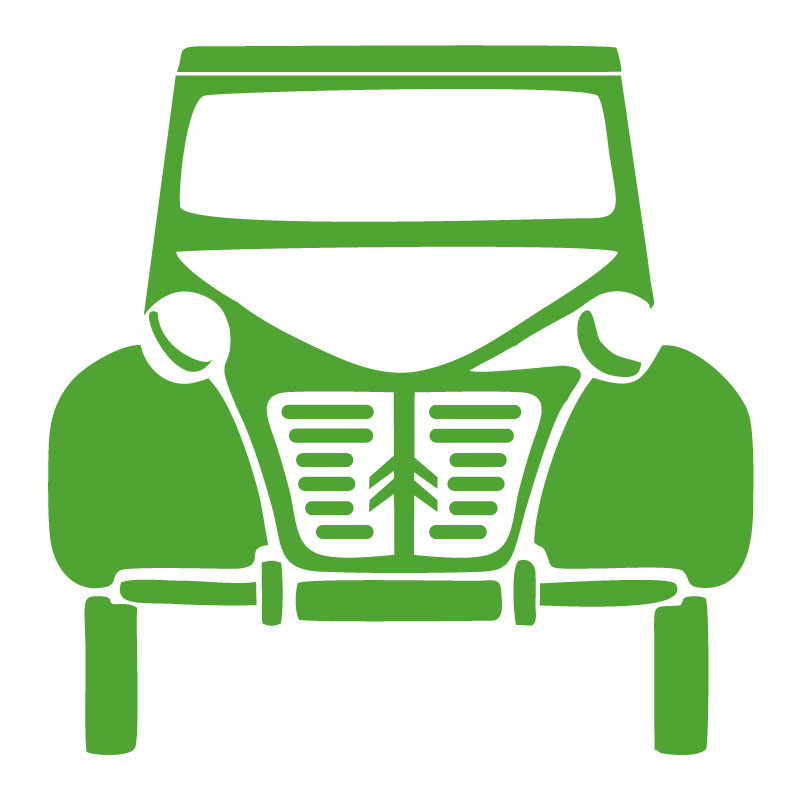 Sticker vinyle autocollant 2CV Old