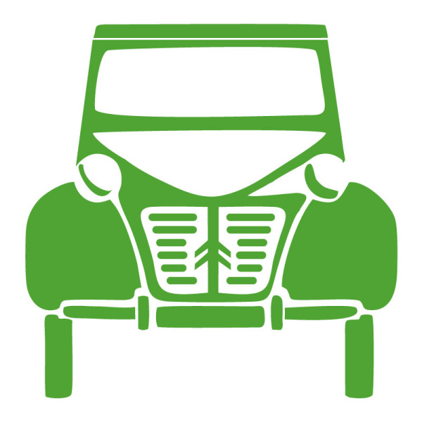 Sticker vinyle autocollant 2CV Old