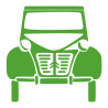 Sticker vinyle autocollant 2CV Old