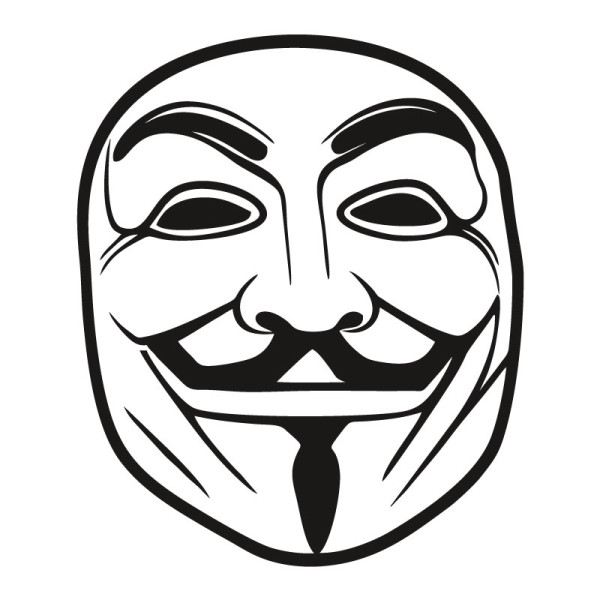 Sticker adhésif Anonymous