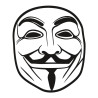 Sticker adhésif Anonymous