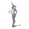 sticker déco vinyle la sorcière sexy