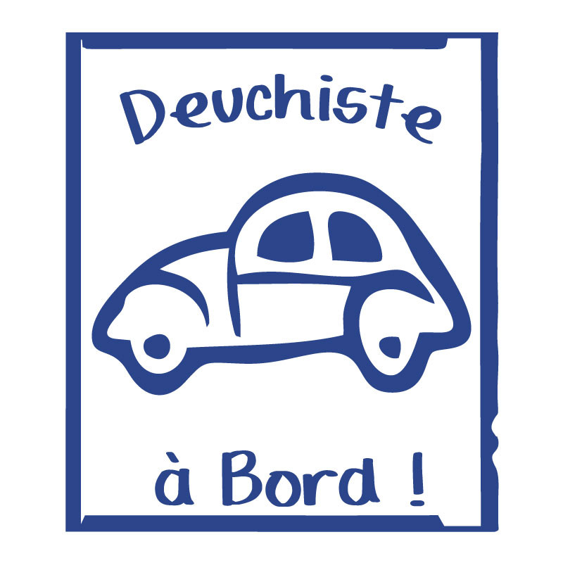 Sticker Deuchiste à bord