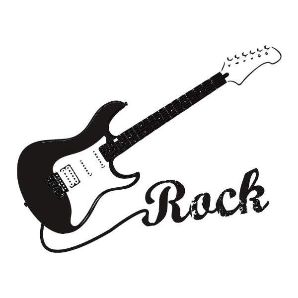 Sticker guitare rock