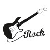 Sticker guitare rock