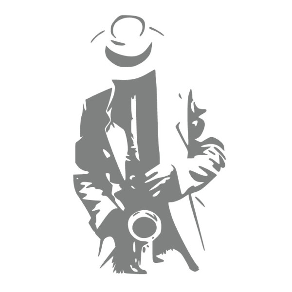 Sticker saxophoniste
