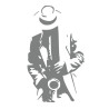 Sticker saxophoniste