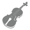 Sticker déco adhésive violon