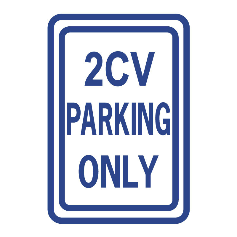 Sticker parking only 2 CV