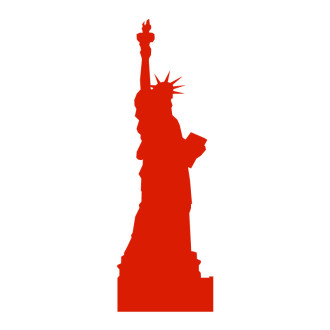 Sticker vinyle statue de la Liberté
