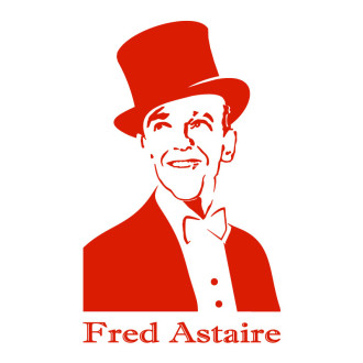 Sticker vinyle autocollant Fred Astaire