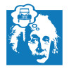 Sticker autocollant Einstein et 2CV