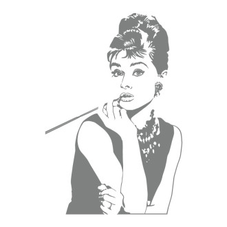 Sticker vinyle Audrey Hepburn