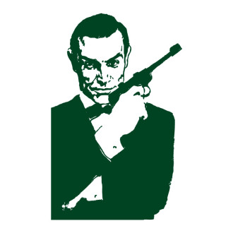 Sticker vinyle James Bond