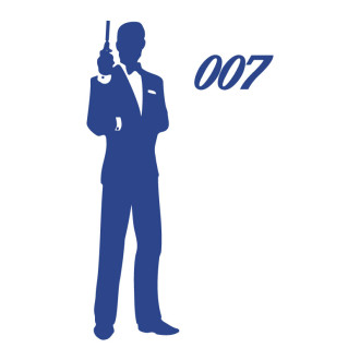 Sticker adhésif James Bond 007