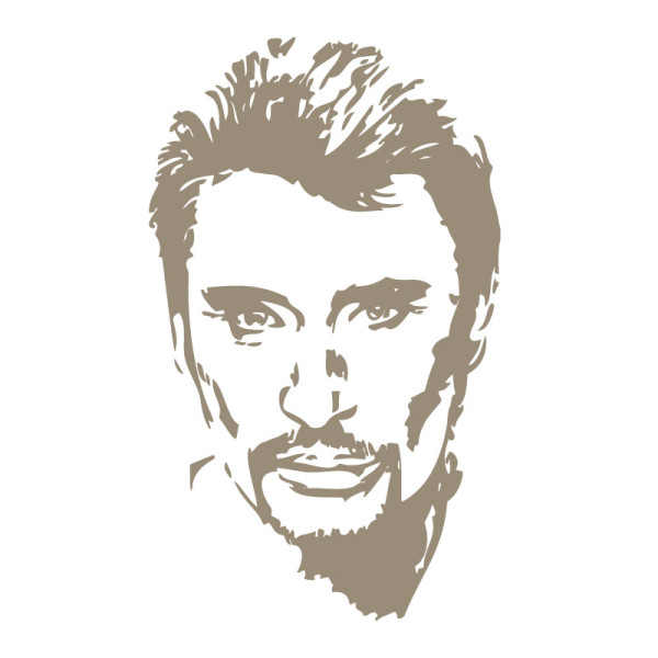 Sticker mural Johnny Hallyday