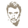 Sticker mural Johnny Hallyday